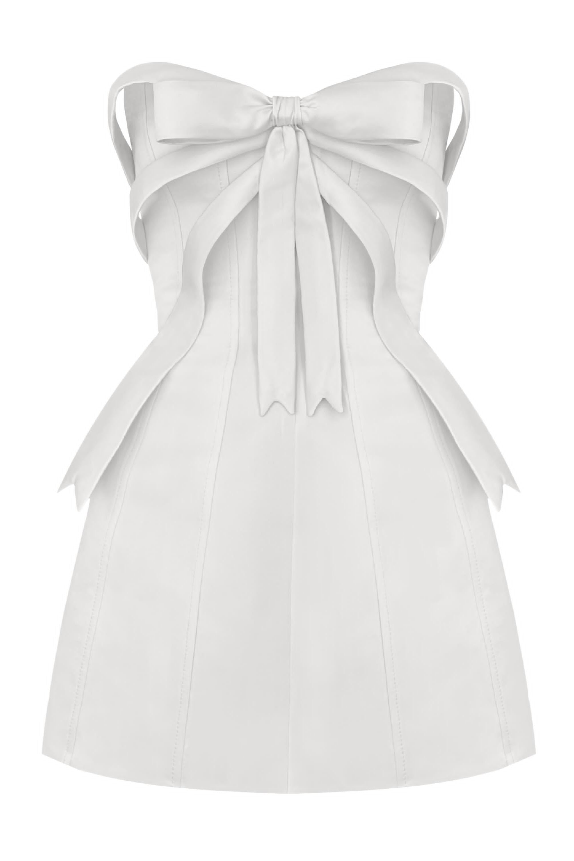 White Embellished Mini Dress