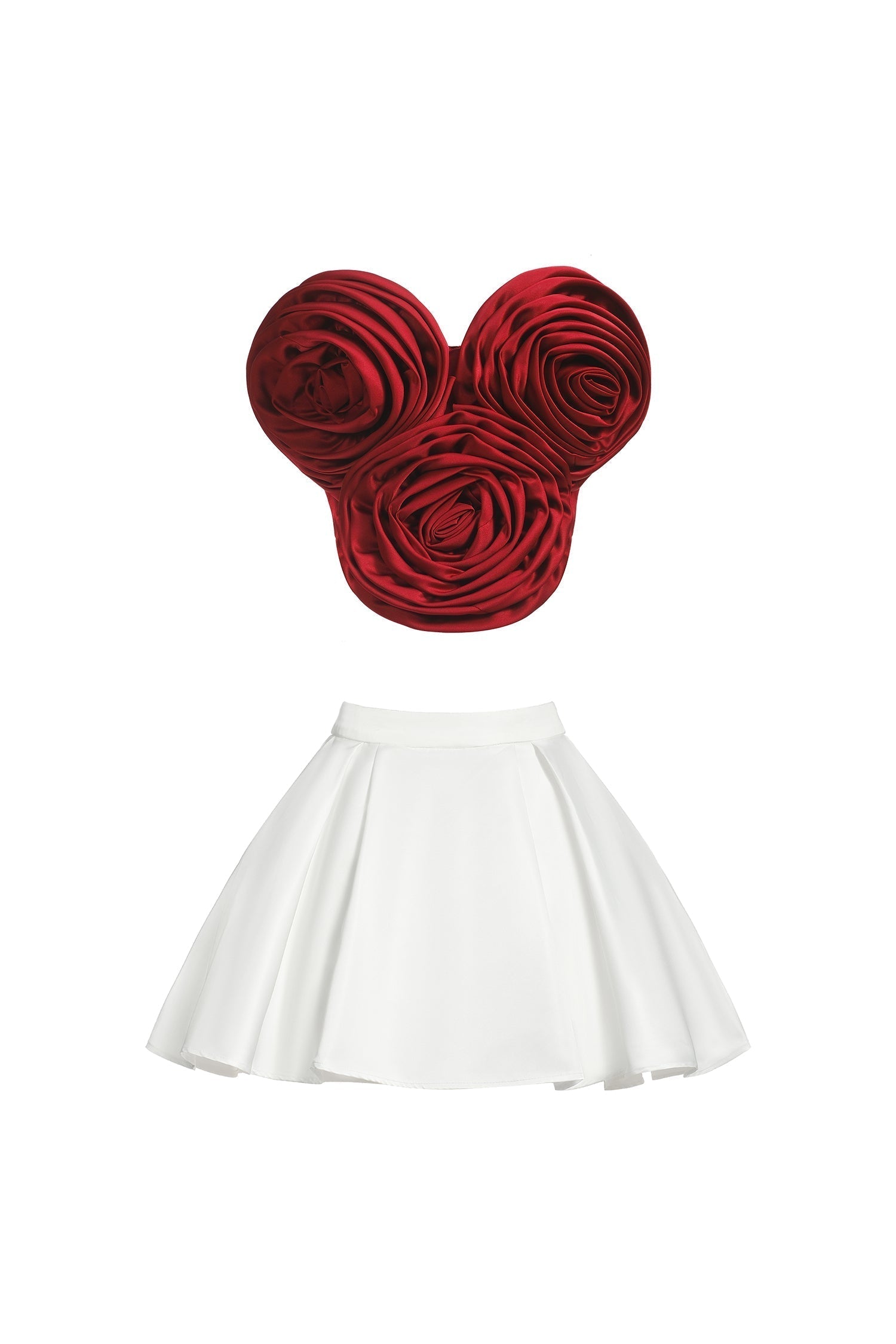 3d Flower Waist Mini Dress