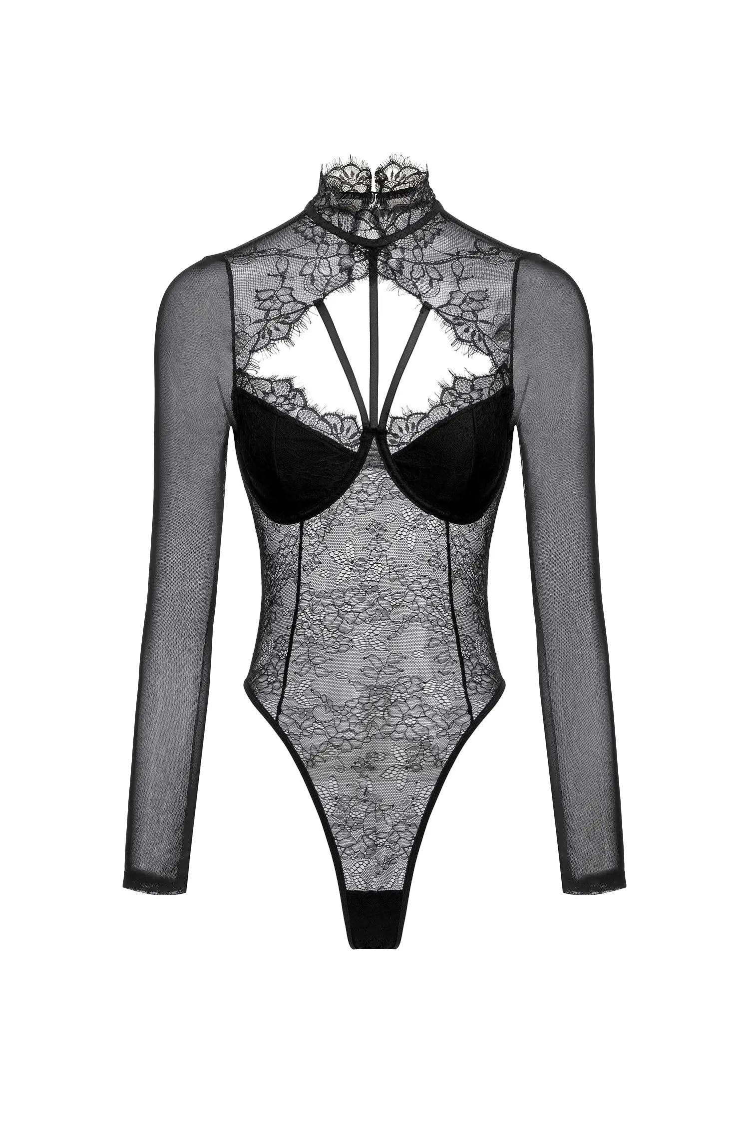 Lace Long Sleeve Jumpsuit