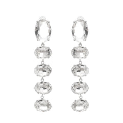 Crystal-Embellished Dangle Earrings