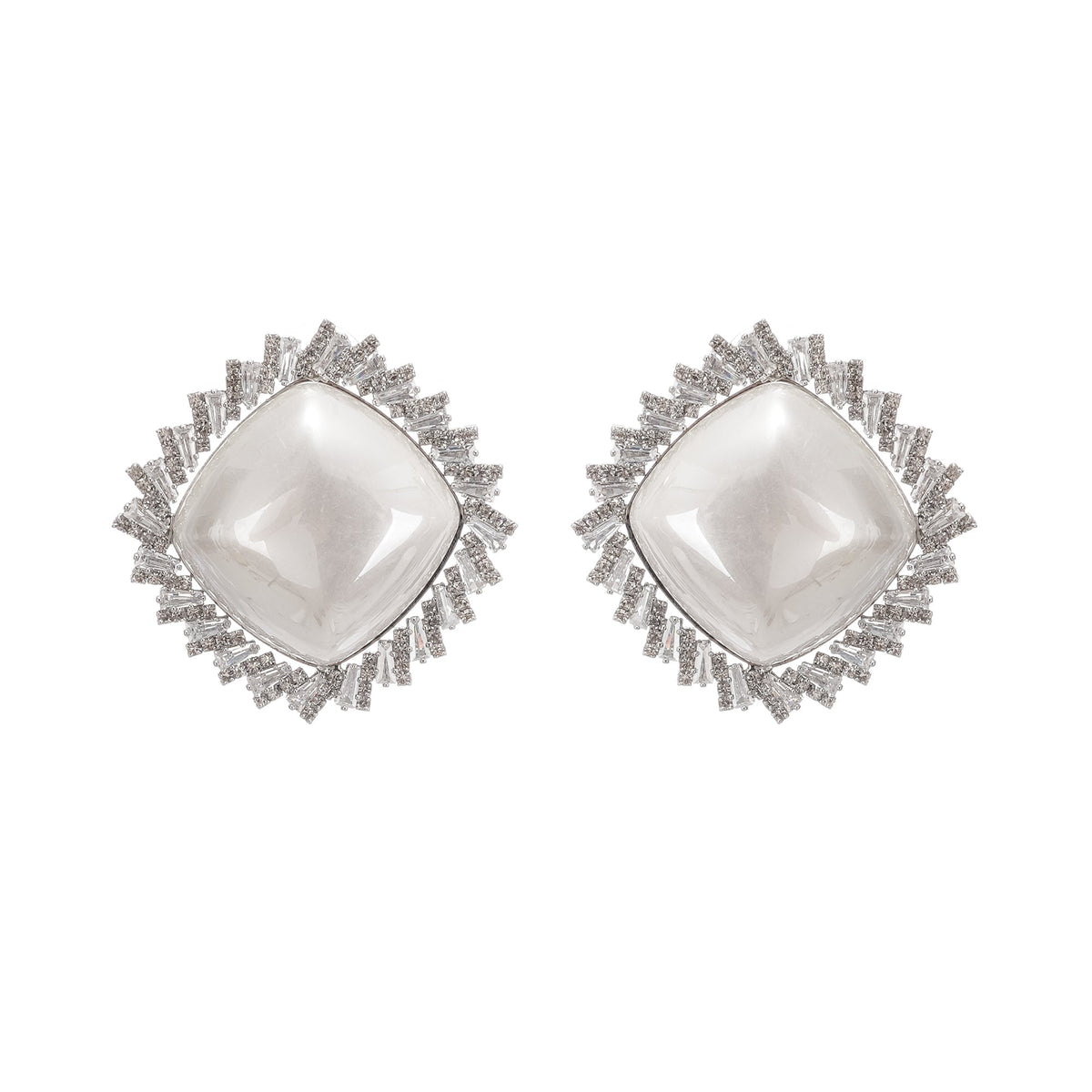 Crystal-Embellished Stud Earring