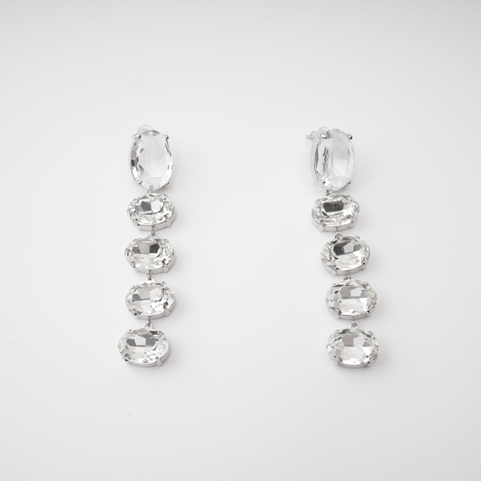 Crystal-Embellished Dangle Earrings