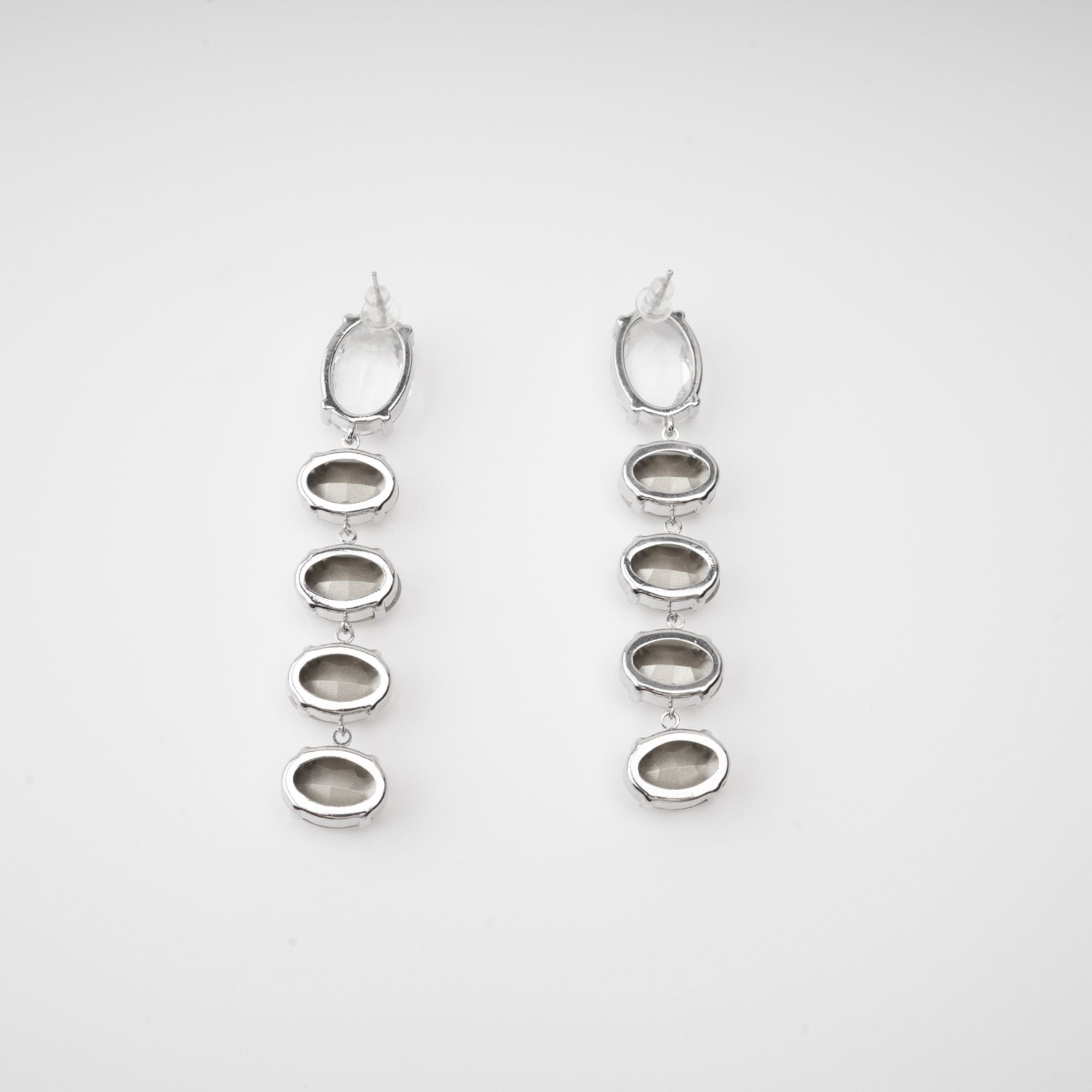 Crystal-Embellished Dangle Earrings