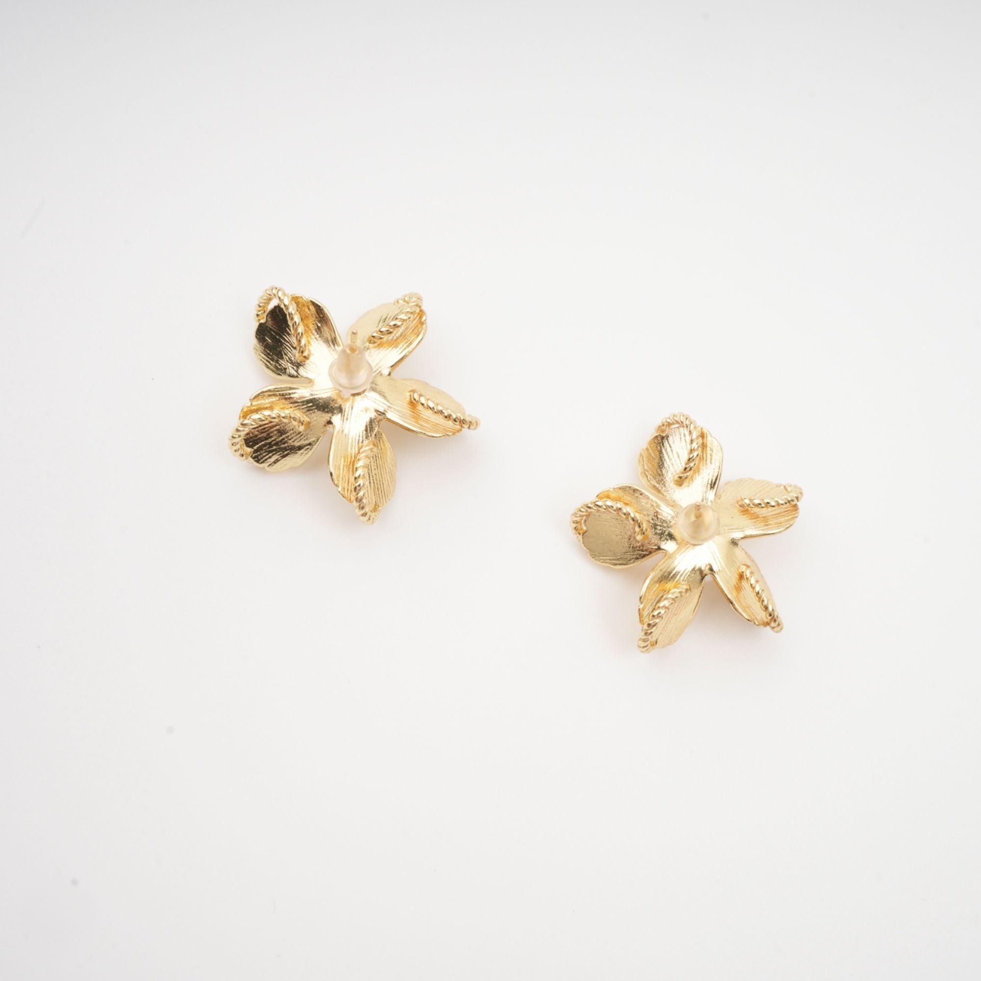 Floral Faux-Stud Earrings