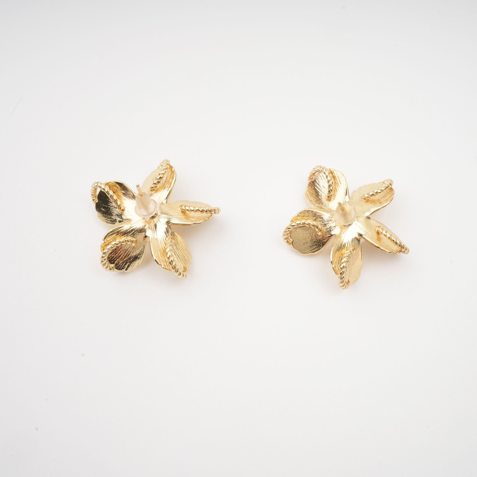Floral Faux-Stud Earrings