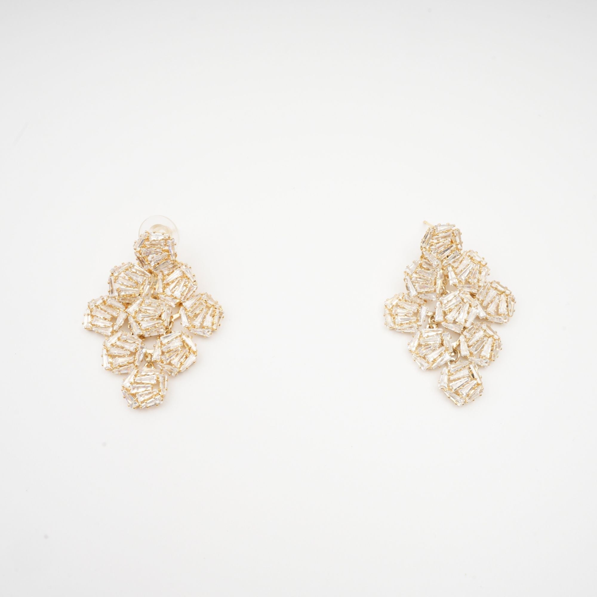 Geometric Crystal Earrings