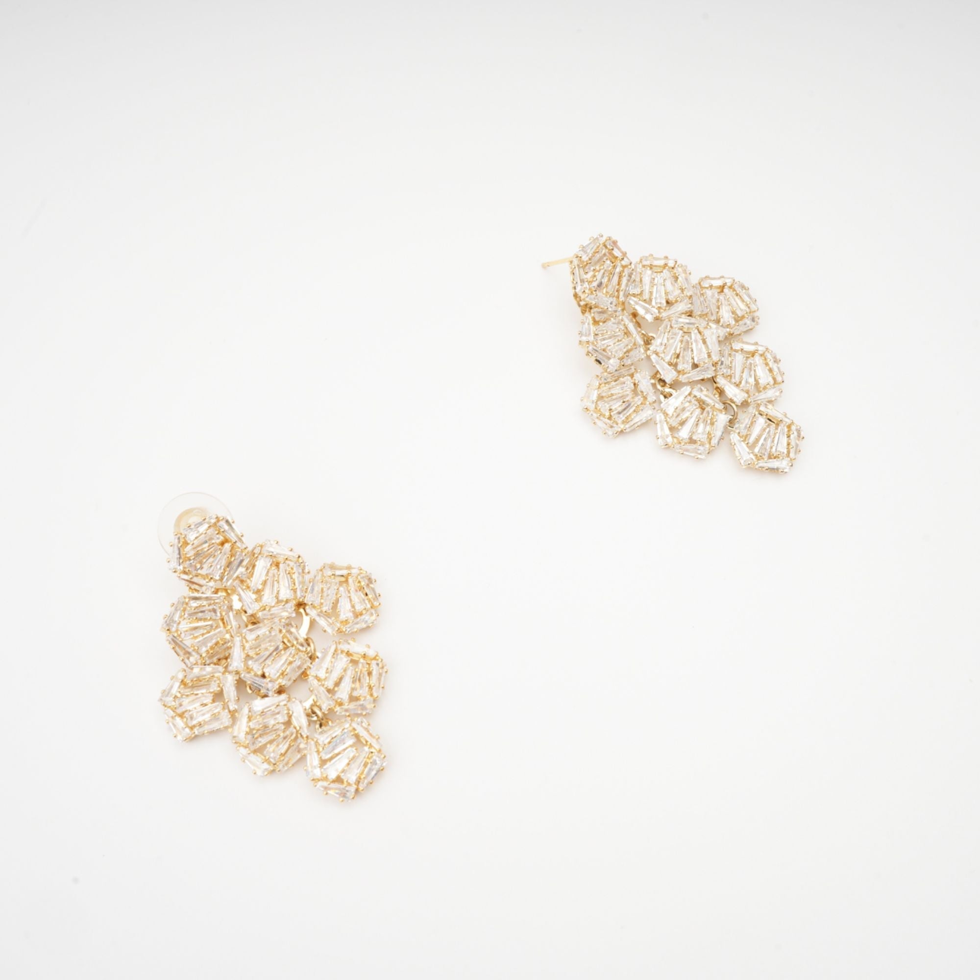 Geometric Crystal Earrings