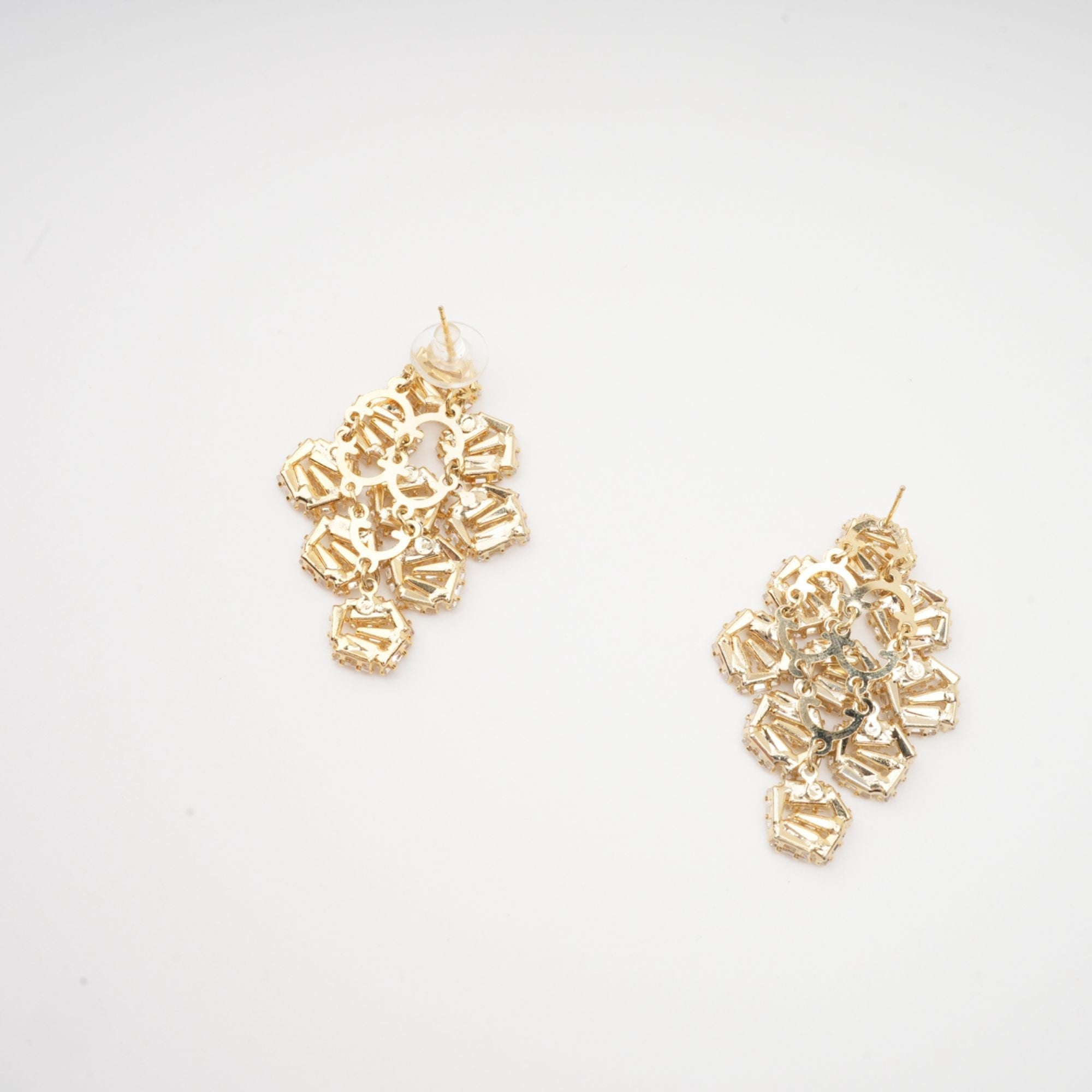 Geometric Crystal Earrings