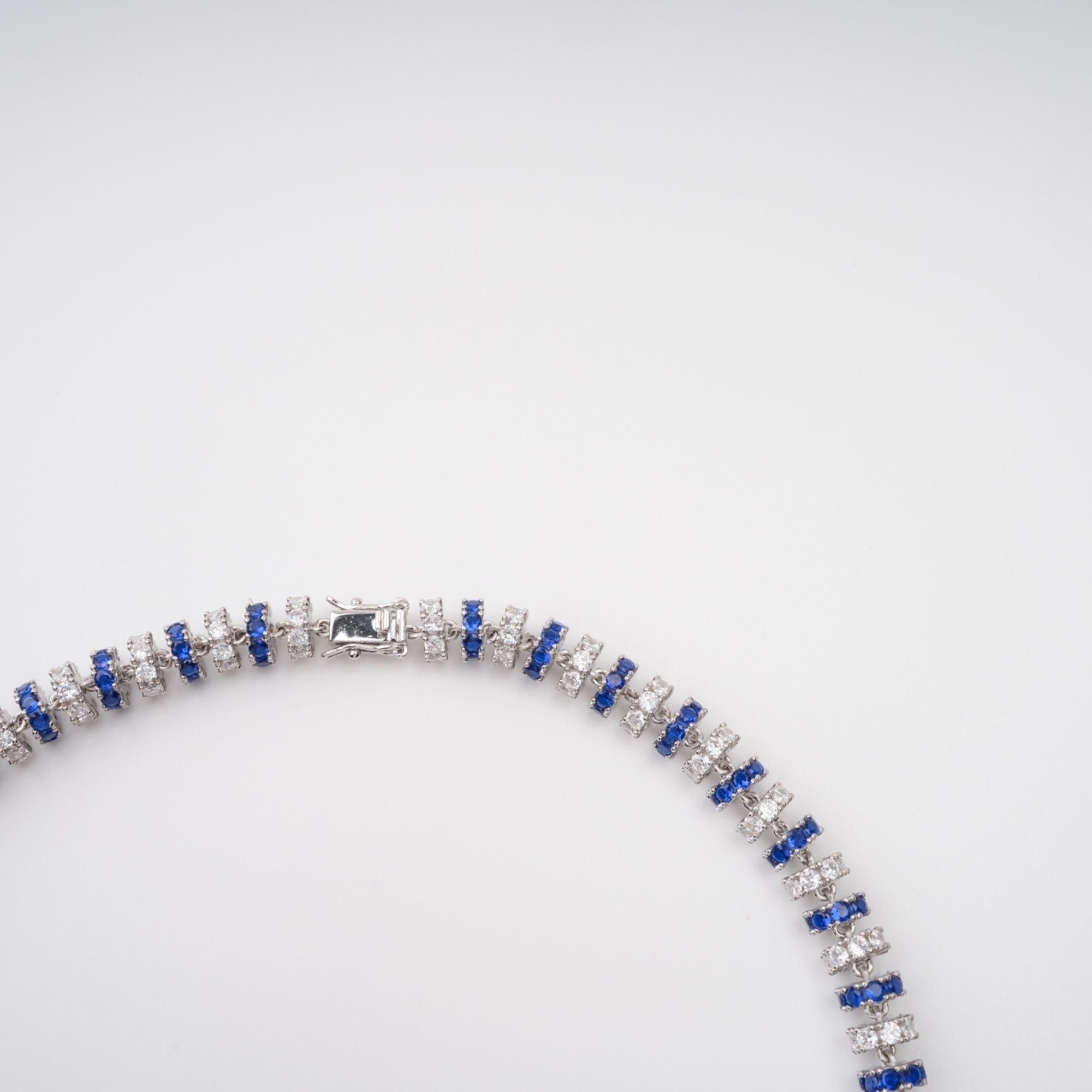 Blue Crystal-Embellished Necklace