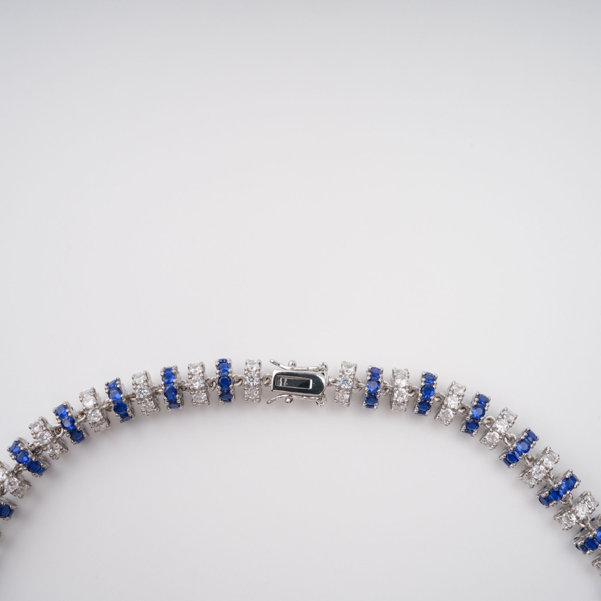 Blue Crystal-Embellished Necklace