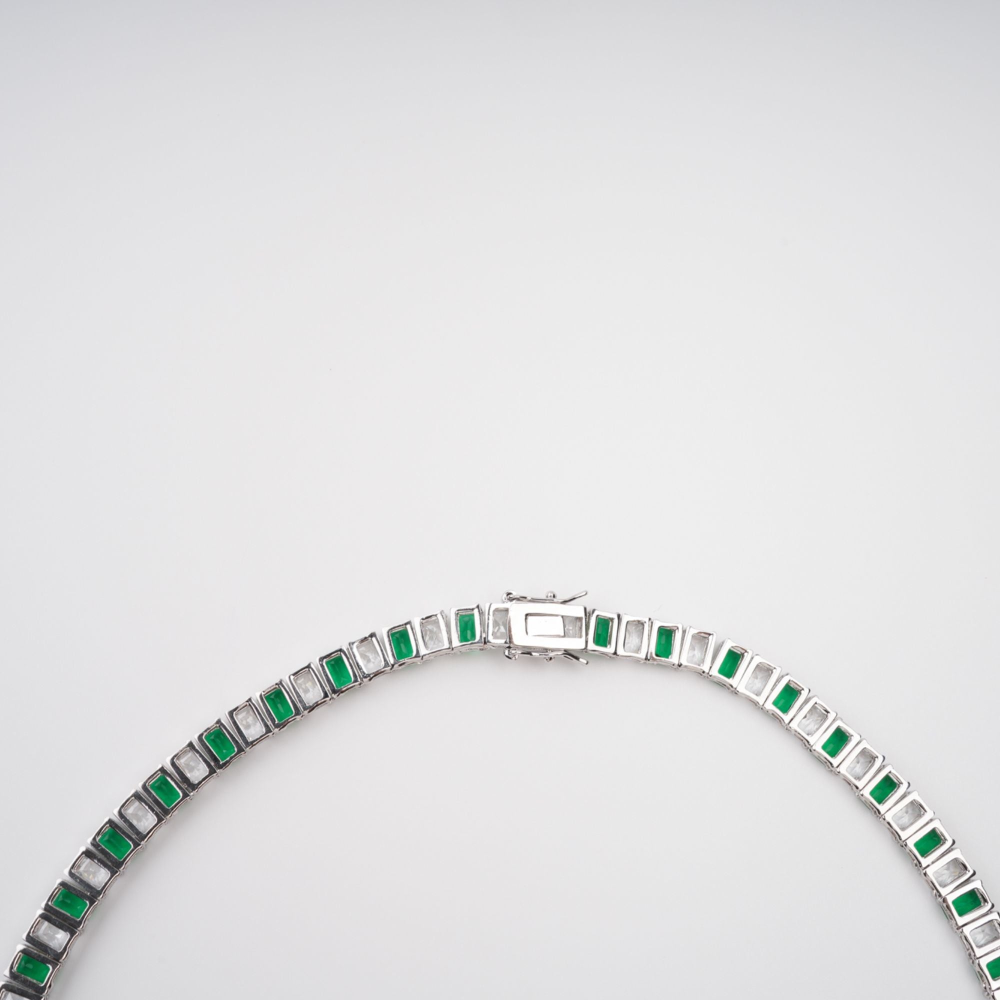 Green Crystal-Embellished Necklace