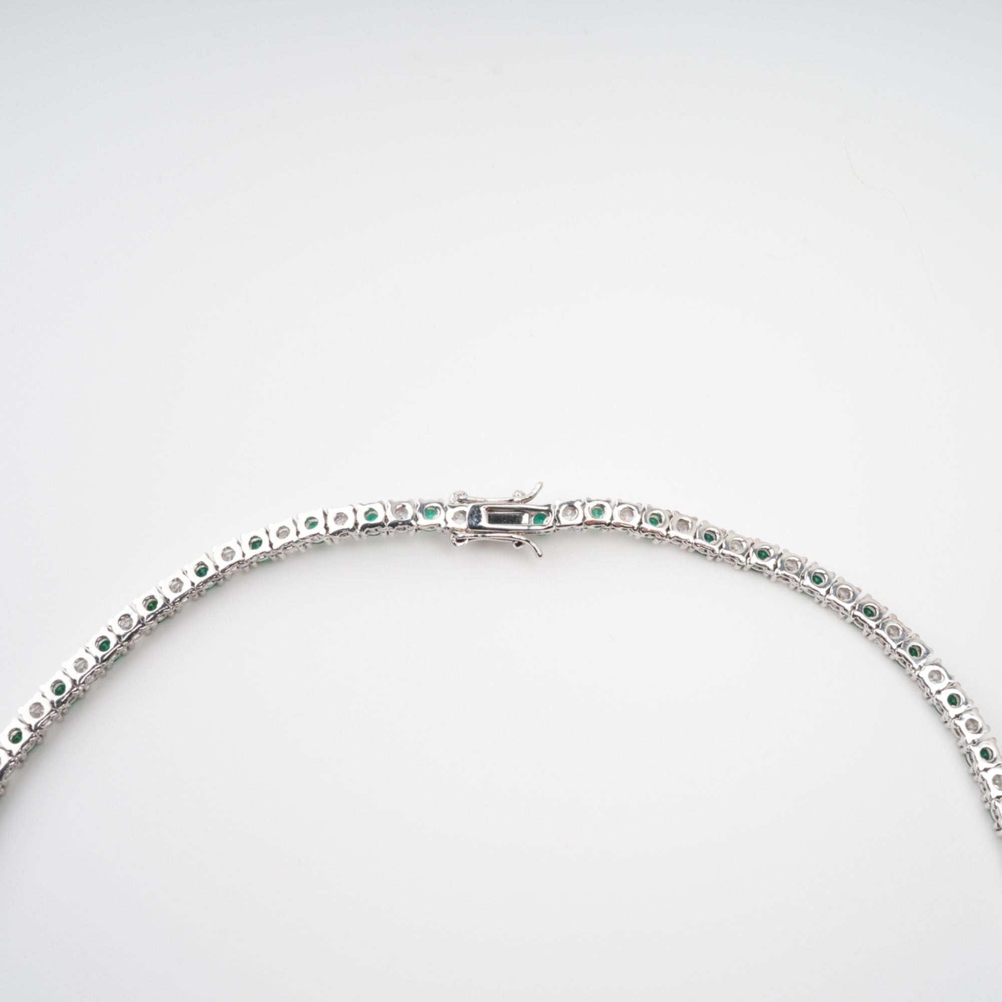Sequin Green Crystal Embellished Necklace