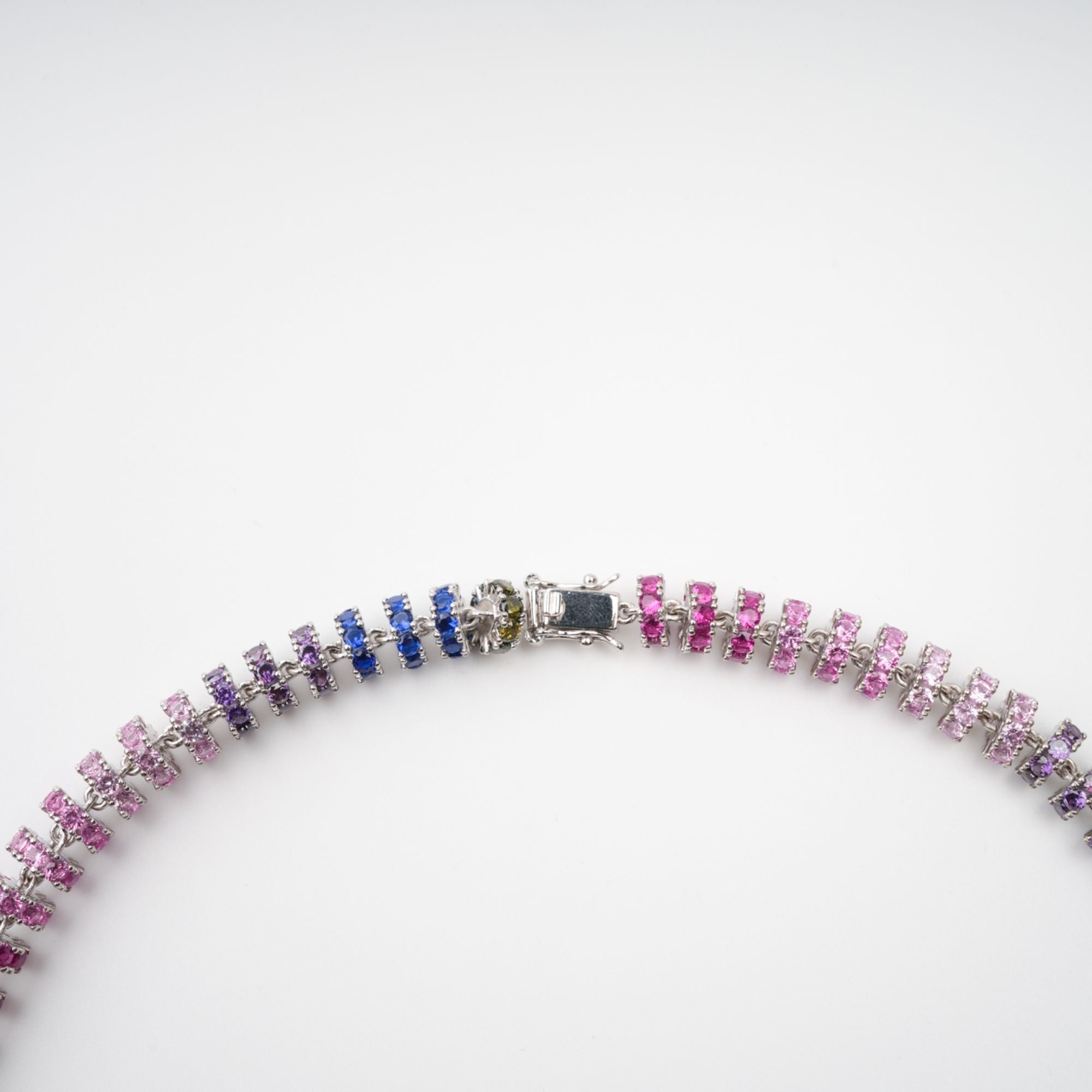Crystal Embellished Sterling Silver Necklace