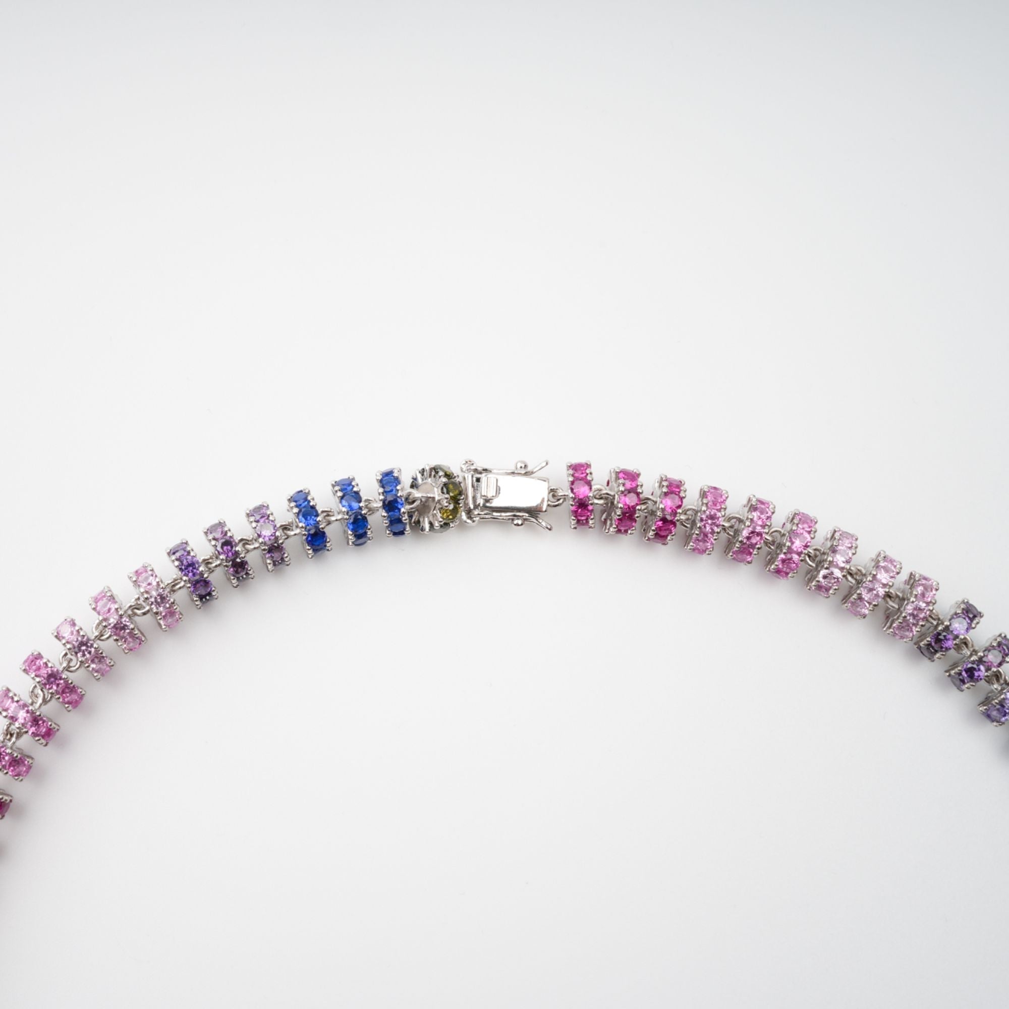 Crystal Embellished Sterling Silver Necklace