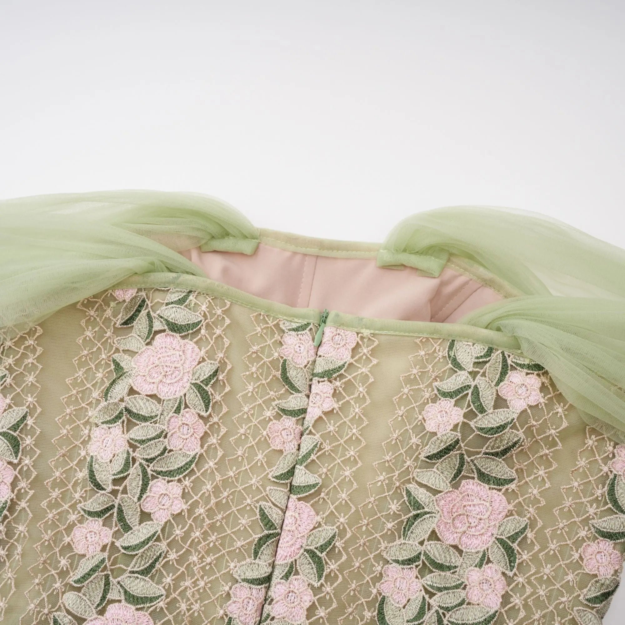 Floral Midi Dress in Green
