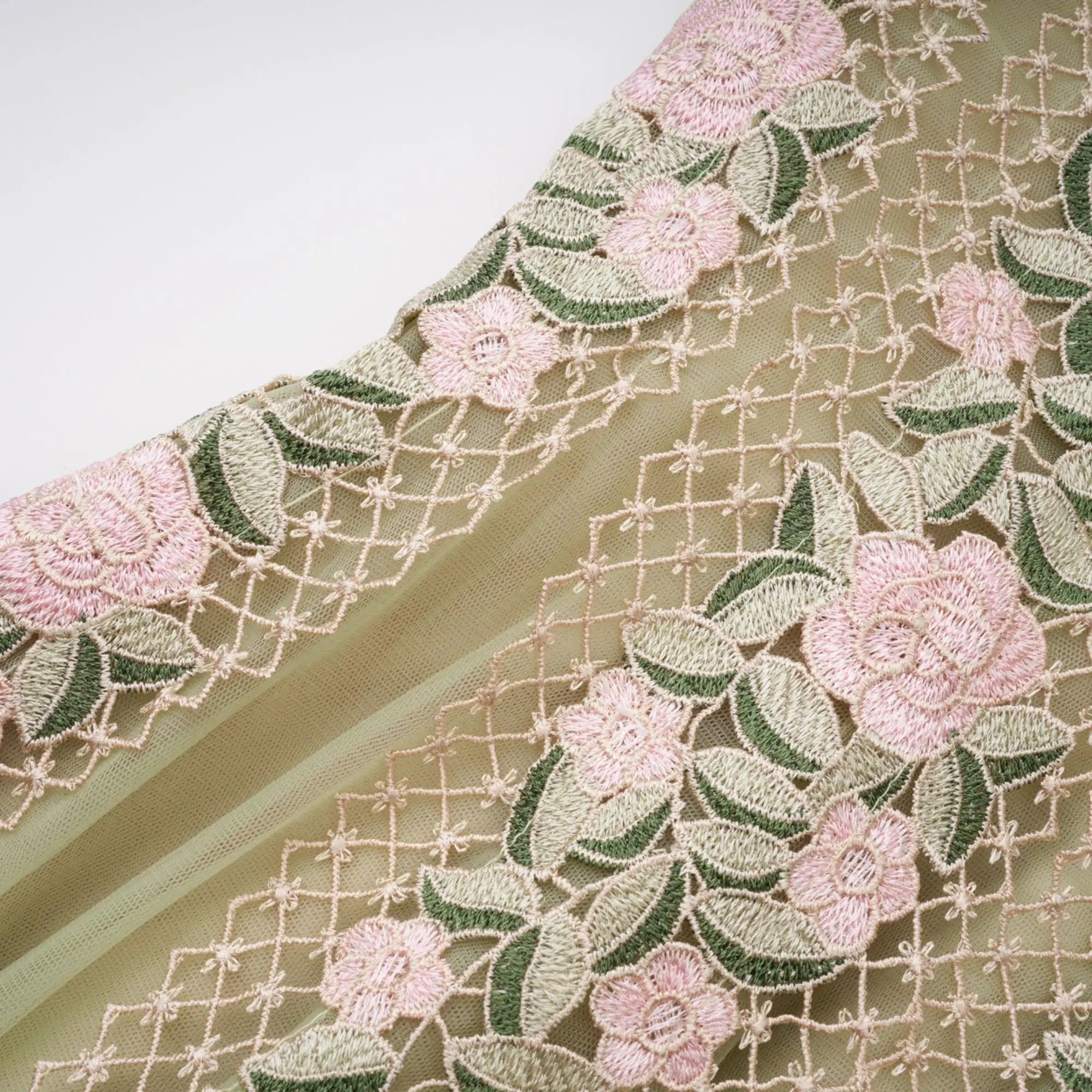 Floral Midi Dress in Green