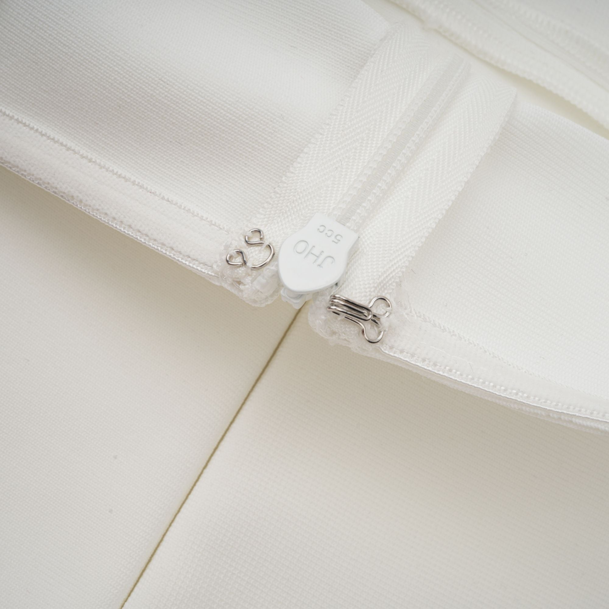 White Tulle-Panelling Maxi Dress