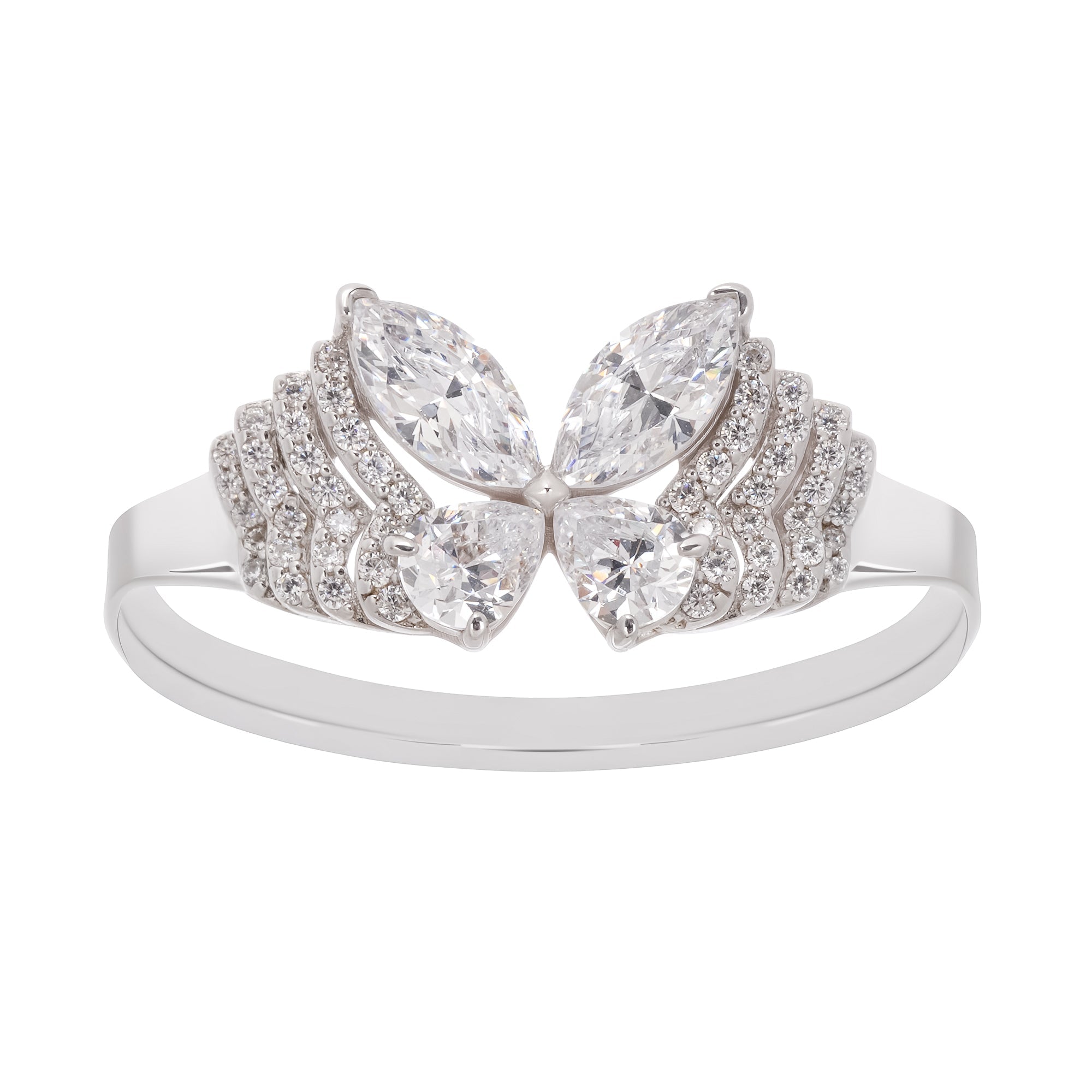 Sterling Silver Shaped Gemstone Ring
