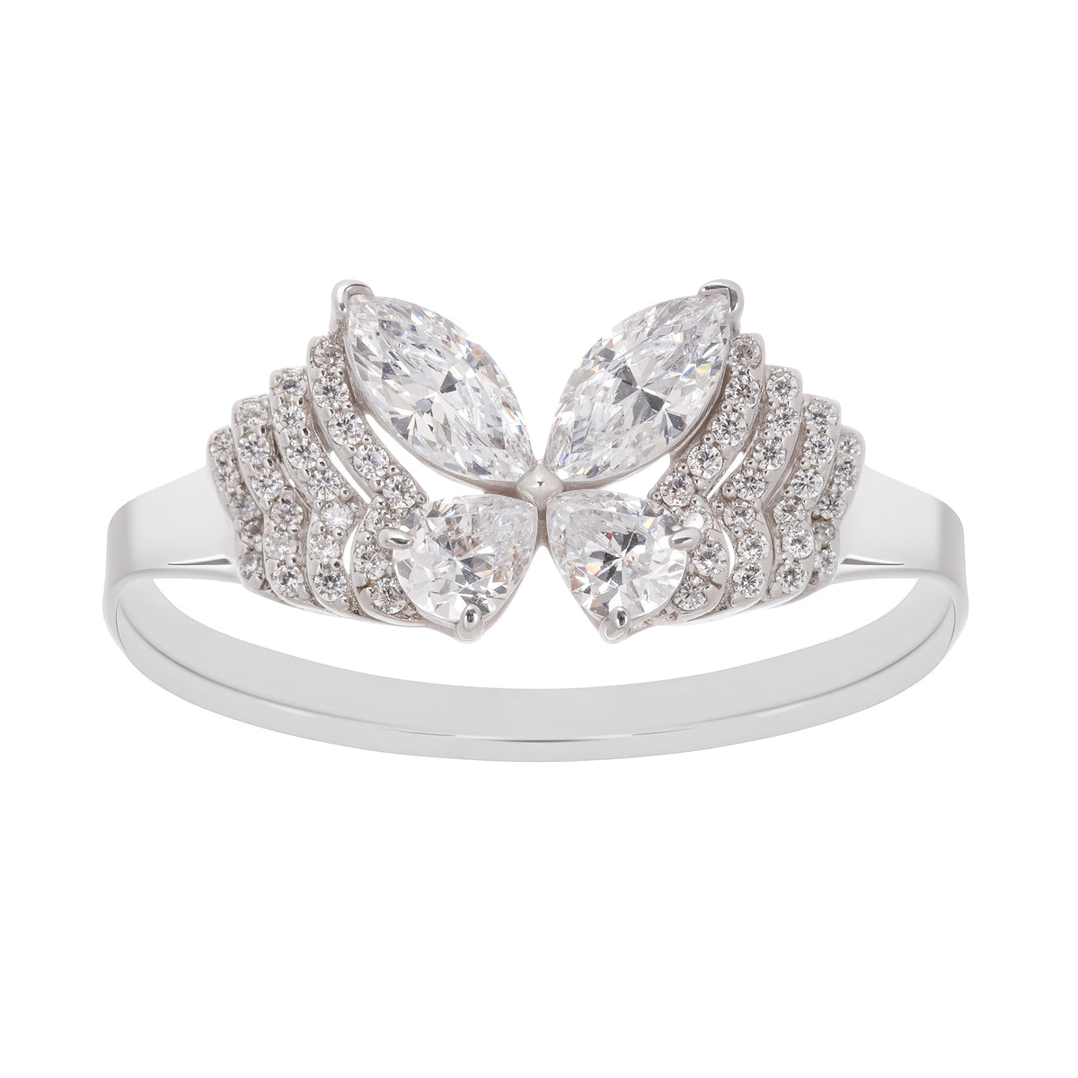 Sterling Silver Shaped Gemstone Ring