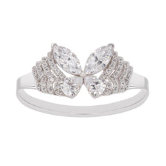 Sterling Silver Shaped Gemstone Ring