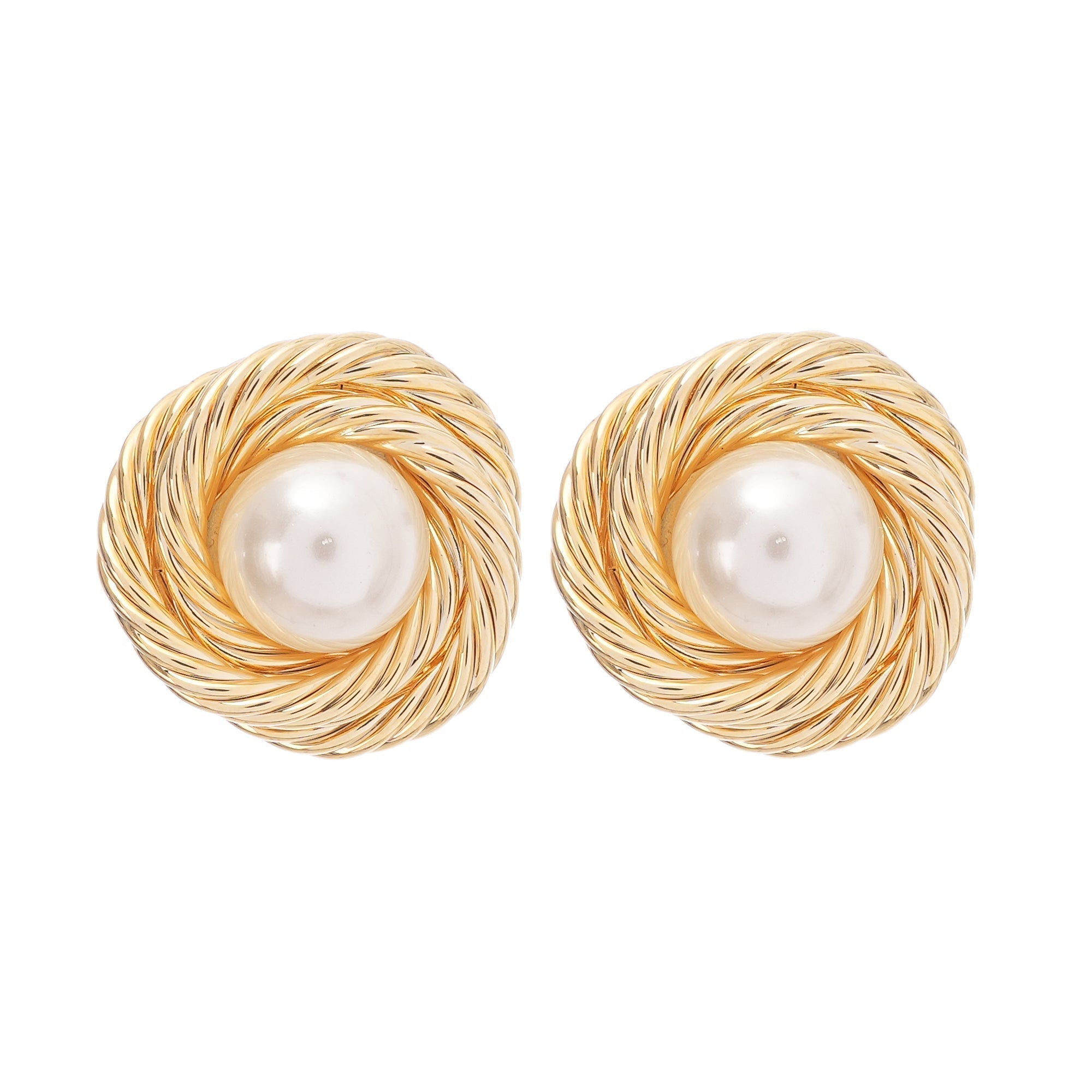 Faux-Gold-Plated Earrings