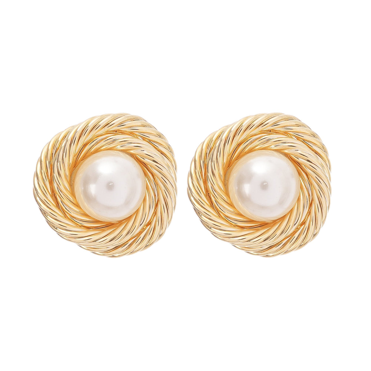 Faux-Gold-Plated Earrings