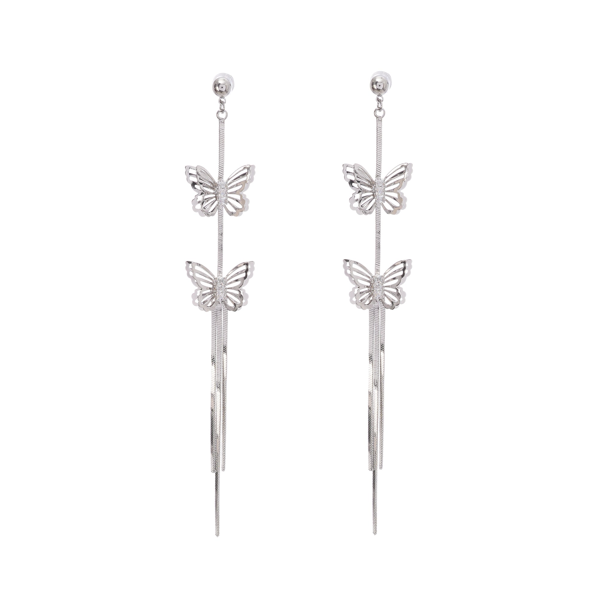 Silver Drop Earrings