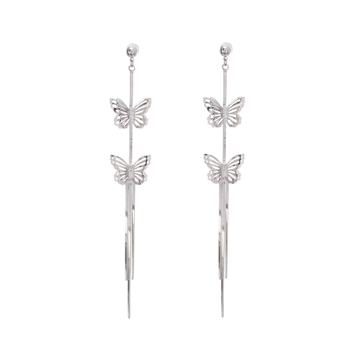 Silver Drop Earrings