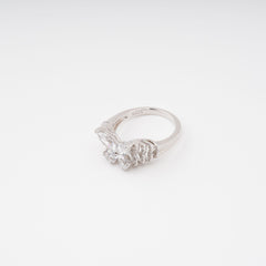 Sterling Silver Shaped Gemstone Ring