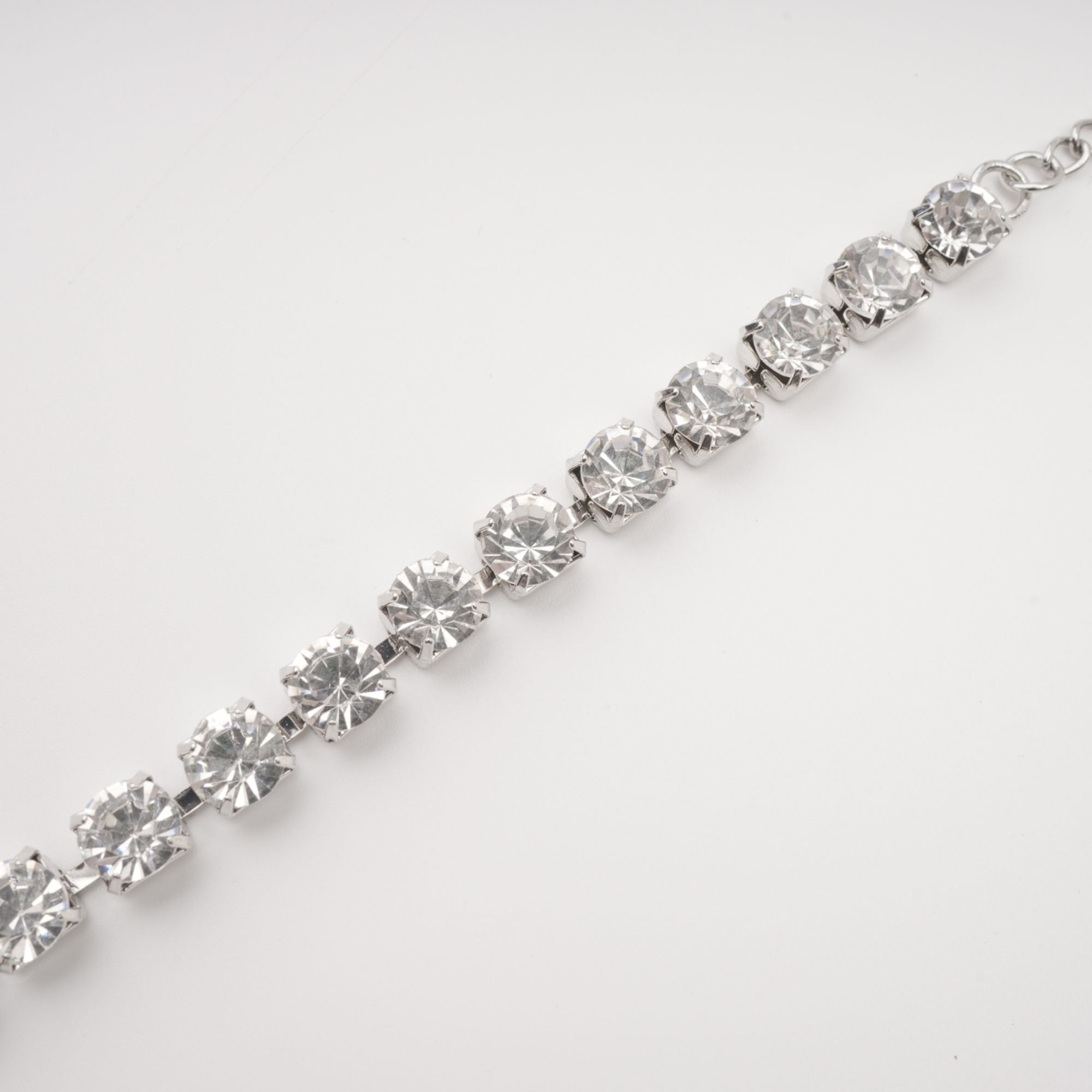 Crystal-Embellished Faux-Flower Necklace