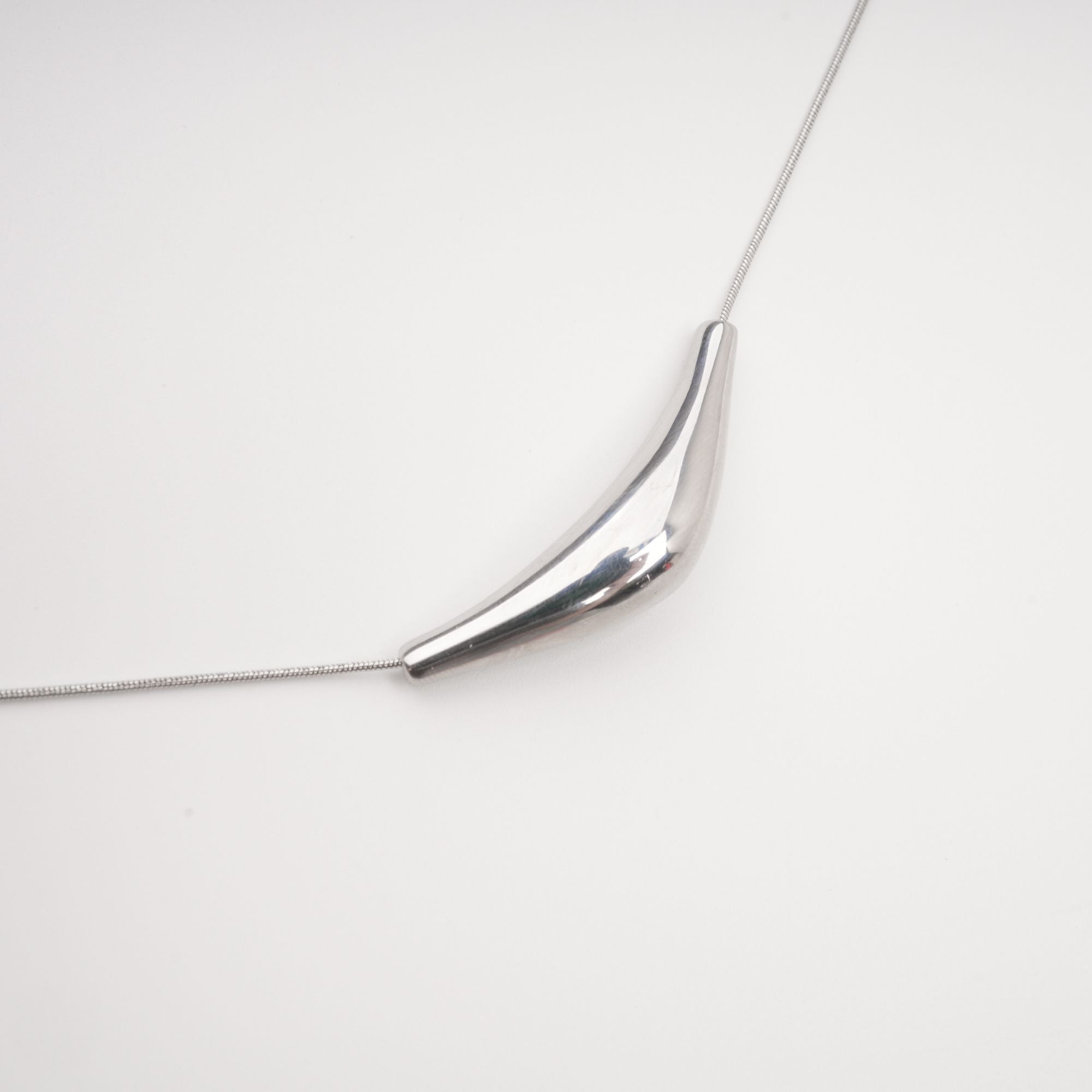 Silver Drop Necklace