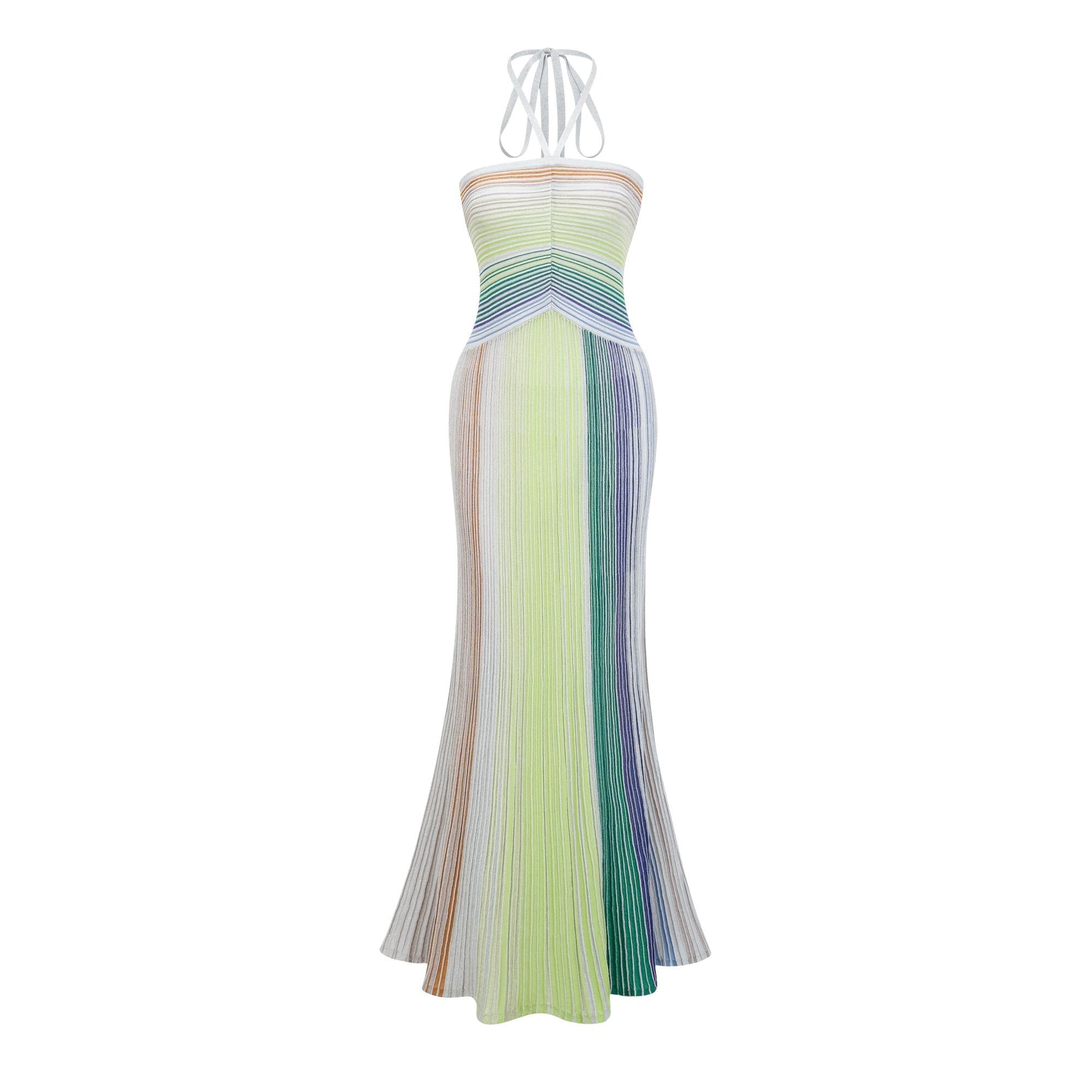 Serelith Knit Backless Maxi Dress