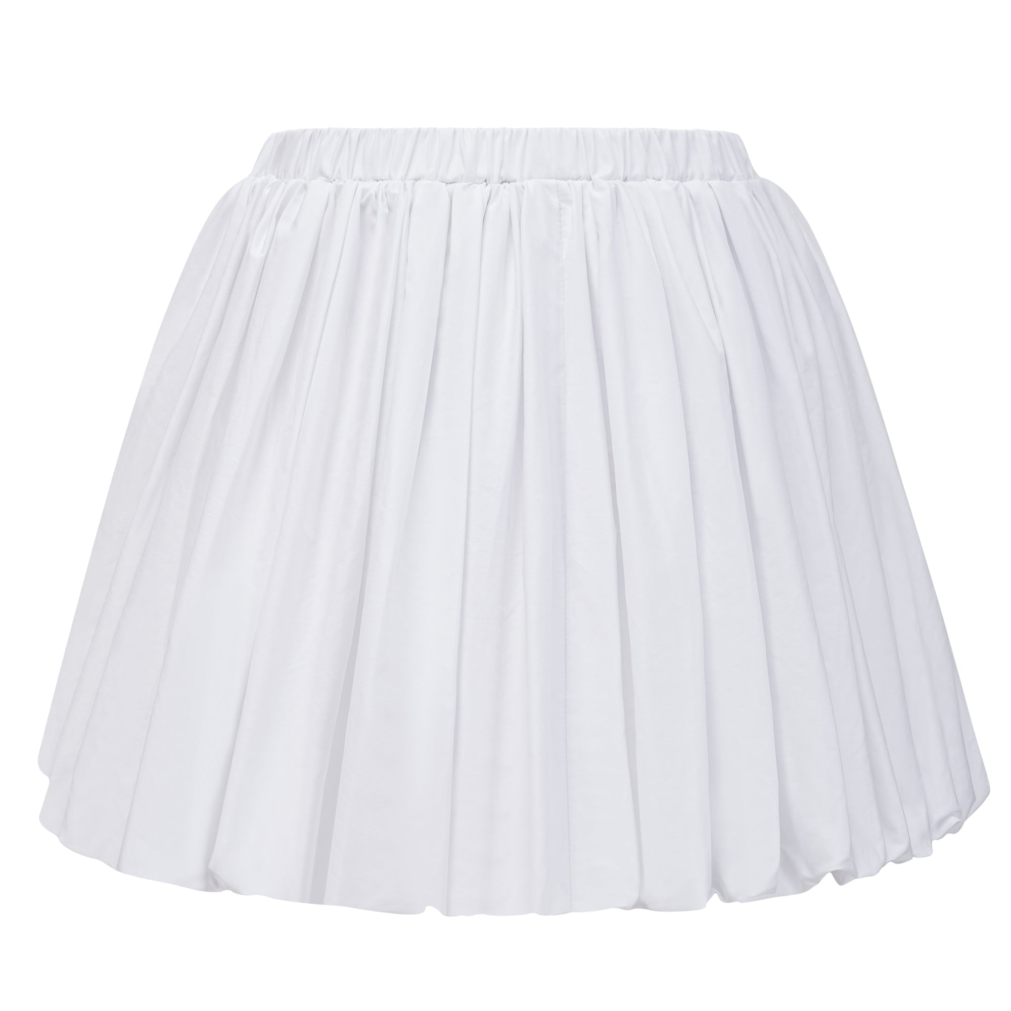 White Off-Shoulder Ruched BlouSequin & Skirt Set
