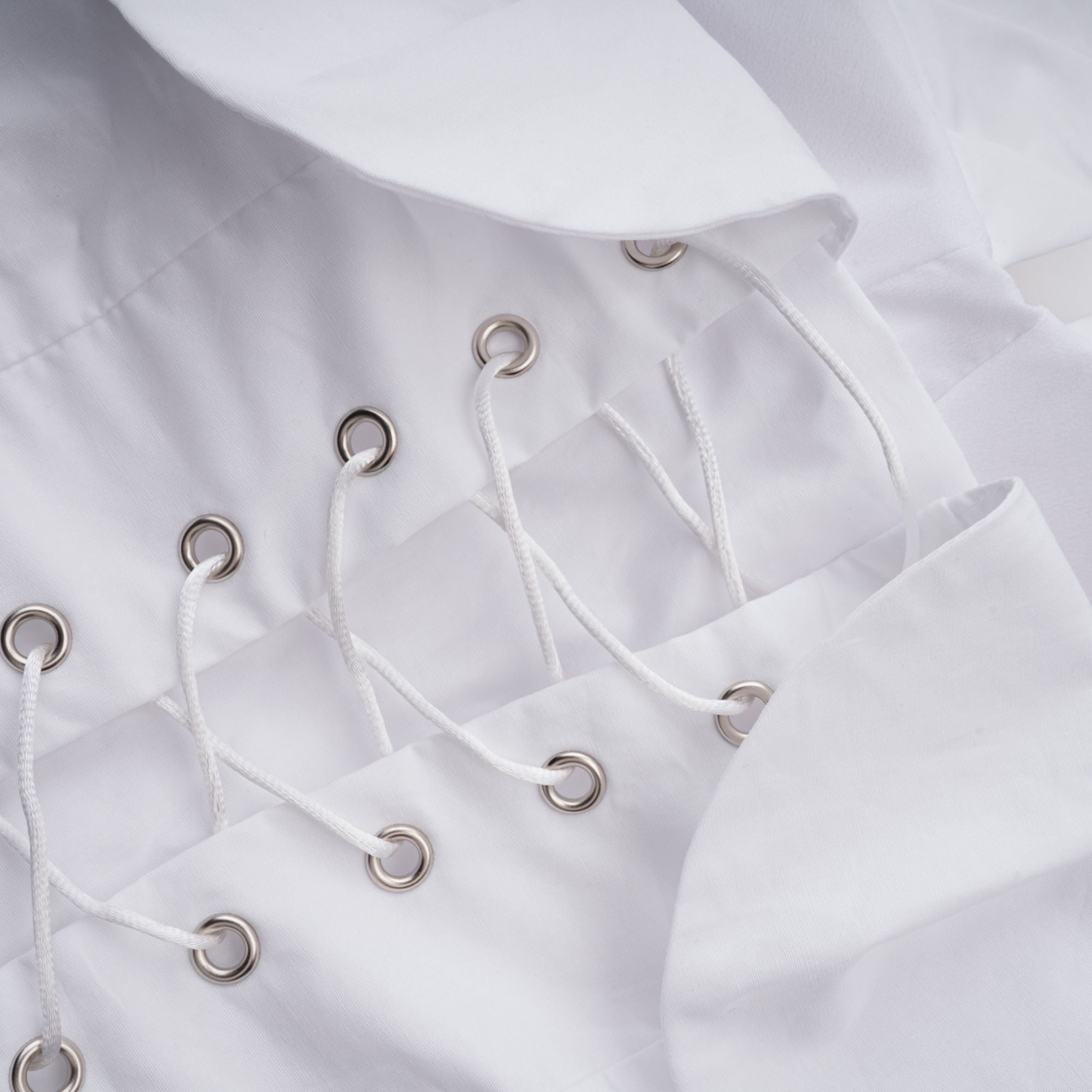 White Off-Shoulder Ruched BlouSequin & Skirt Set