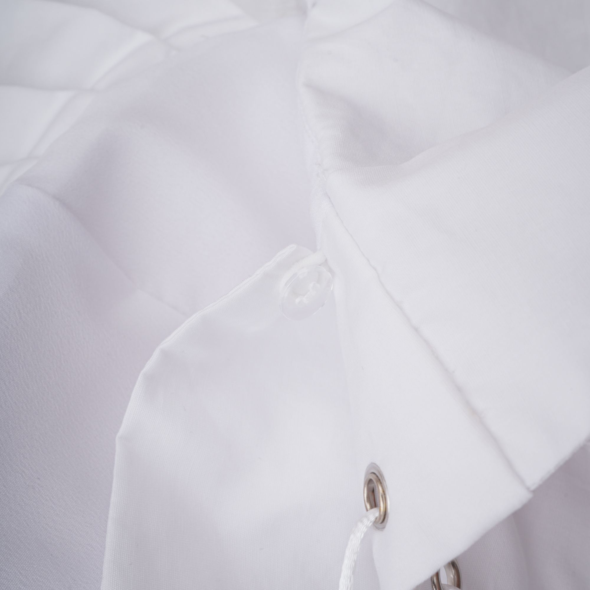 White Off-Shoulder Ruched BlouSequin & Skirt Set