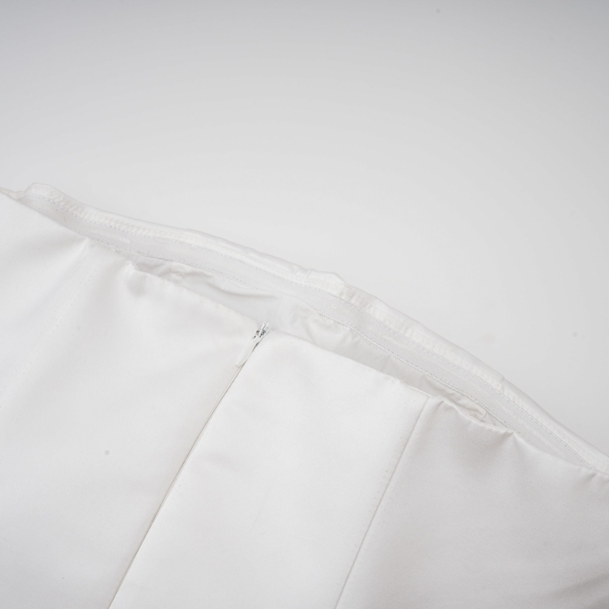 White Petal-Layered Corset Mini Dress