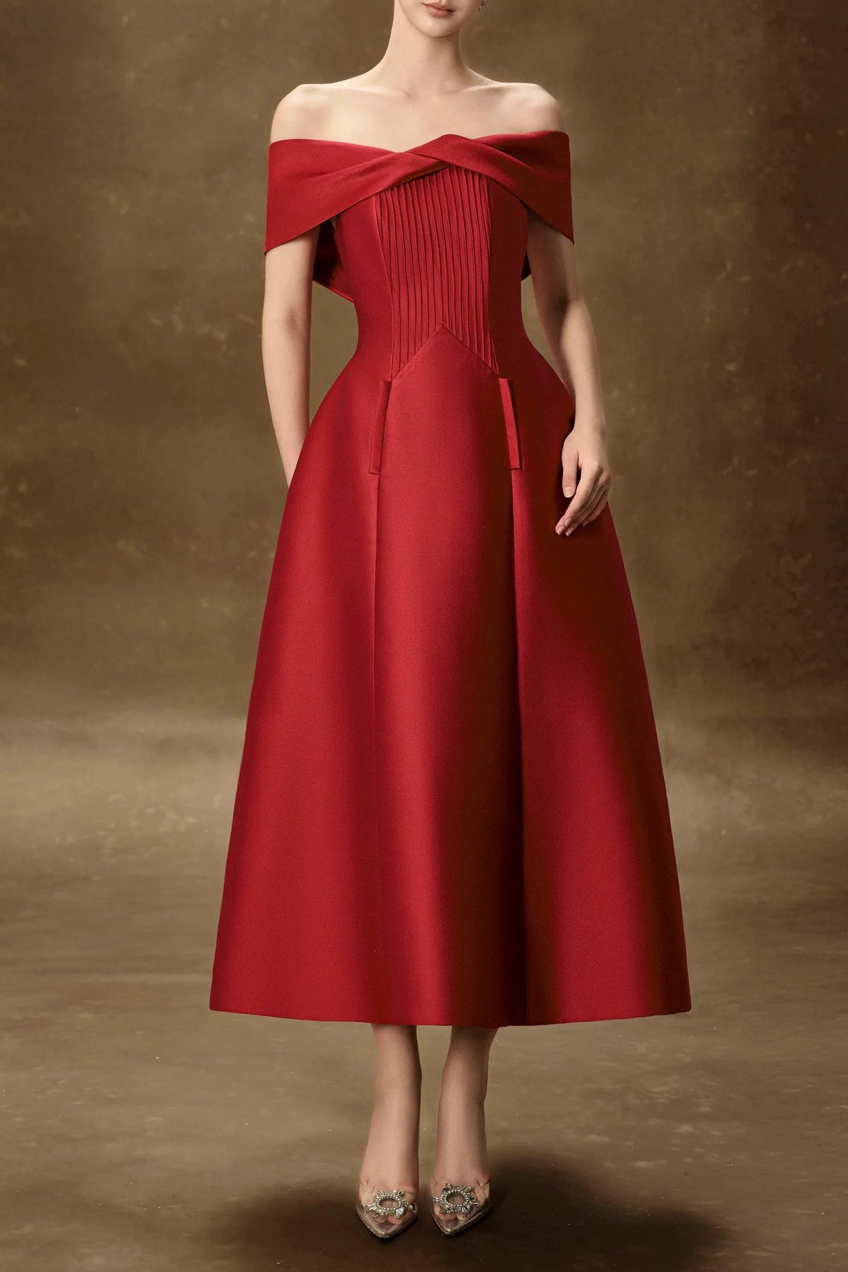 Red Midi Dress