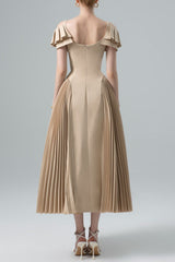 Sapphi Off-shoulder Midi Dress