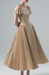 Sapphi Off-shoulder Midi Dress