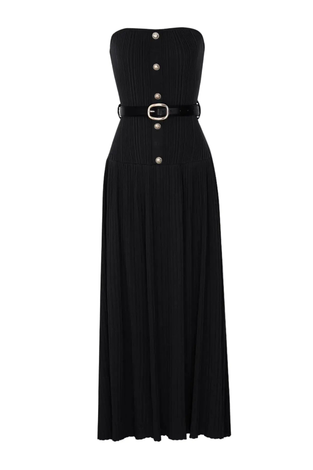 Knit Maxi Dress - Black