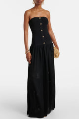 Knit Maxi Dress - Black