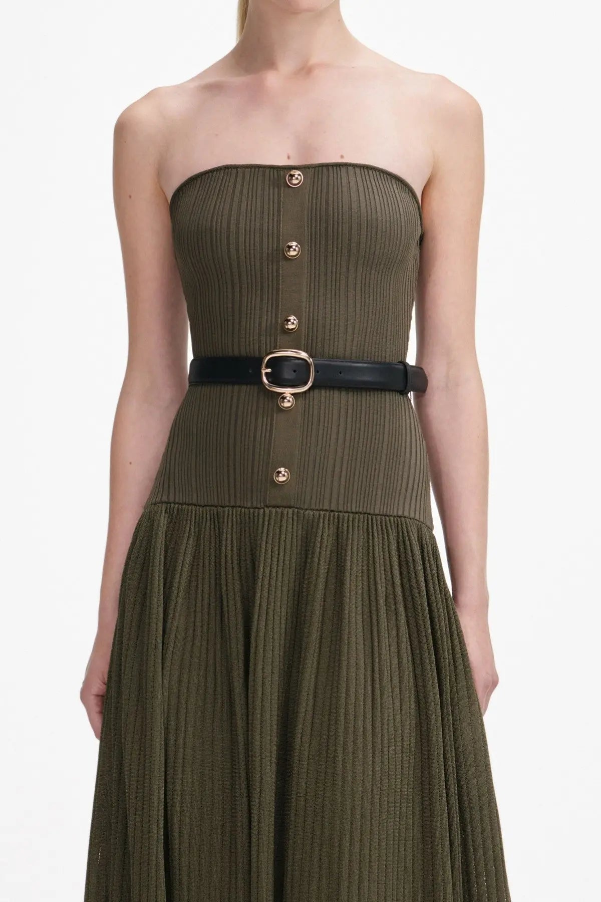 Knit Maxi Dress - Green