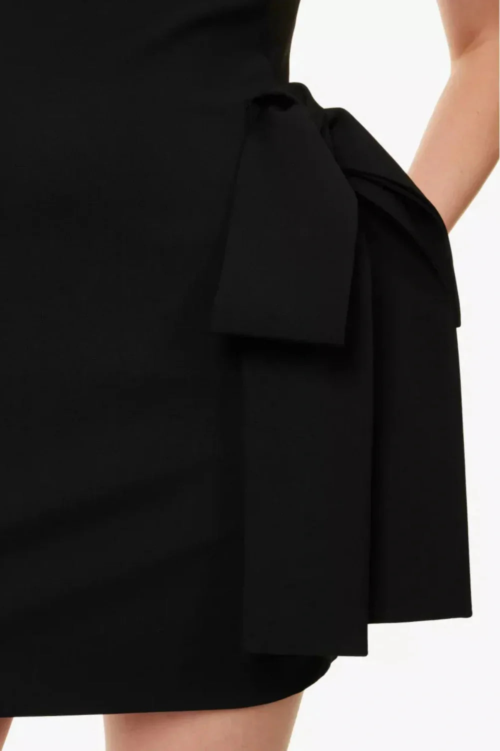 Bow-Side Sleeveless Mini Dress