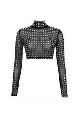 Mesh Top In Black