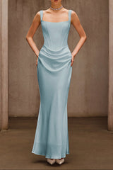 Sleeveless Corset Maxi Dress In Mint
