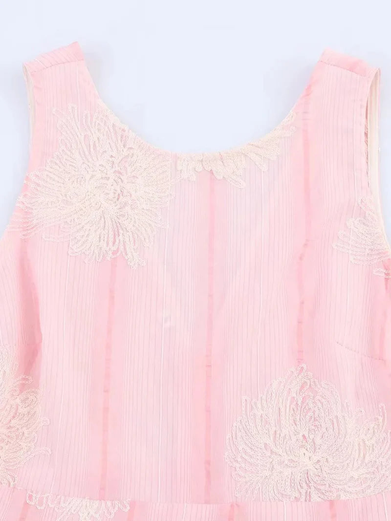 Sleeveless Backless Maxi Dress In Pink