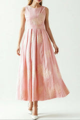 Sleeveless Backless Maxi Dress In Pink