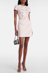 Embellished Boucle Minidress