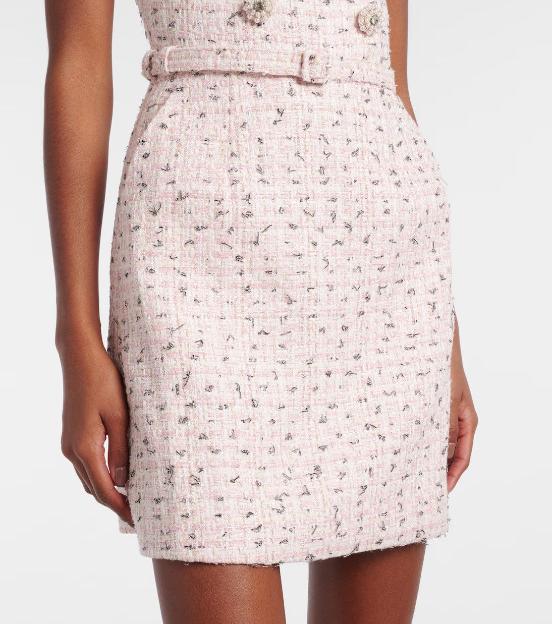 Embellished Boucle Minidress