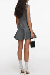 Herringbone Mini Dress
